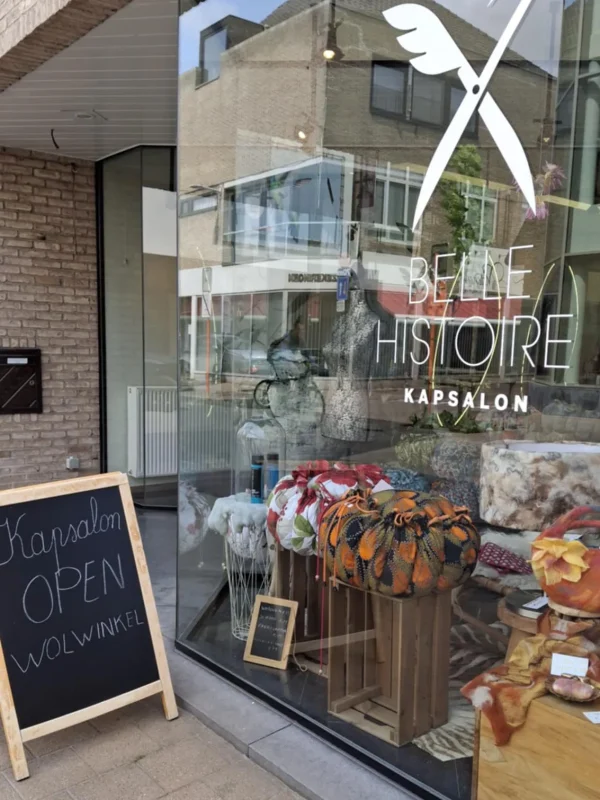 Buitenkant van kapsalon